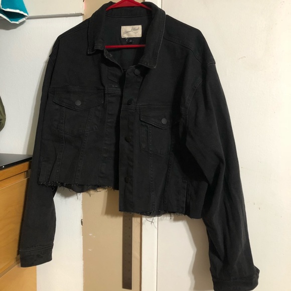universal thread black denim jacket